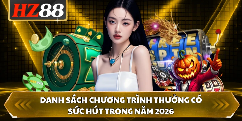 Danh sách chương trình thưởng có sức hút trong năm 2026 
